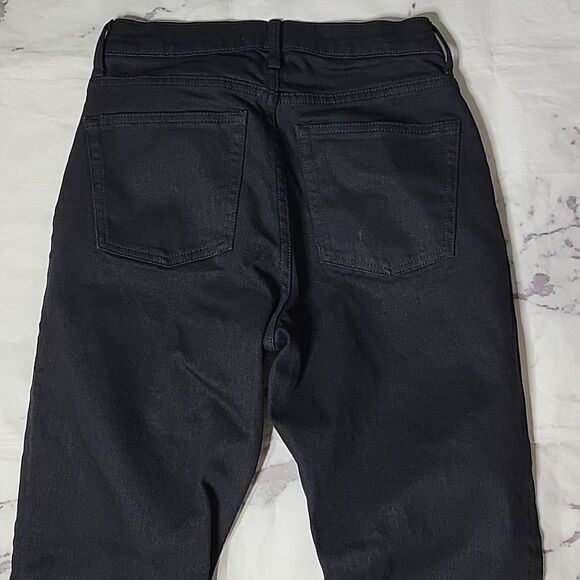 Everlane Women's Black High Rise Straight Jeans - Picture 7 of 9